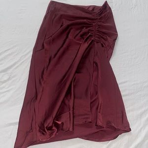 Satin skirt